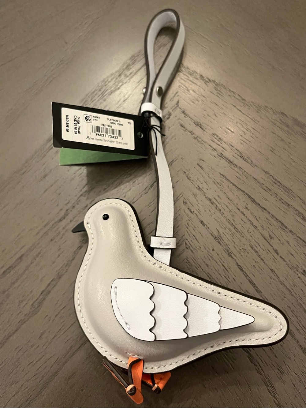 Kate Spade Critters Perry Pigeon Bag Charm - Picture 2 of 7